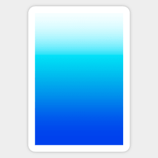 Aqua blue Ocean gradient Sticker